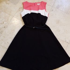Calvin Klein fit and flare dress